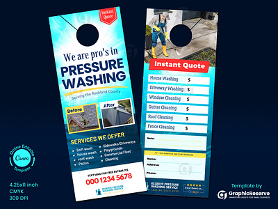 Pressure Washing Instant Quote Door Hanger Canva Design canva door hanger template door hanger design door hanger design template door hanger tempalte canva door hanger template door hanger template canva instant quote door hanger power wash door hanger pressure wash pressure wash door hanger pressure washing instant quote roof cleaning door hanger