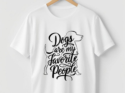 Dog Typography T-shirt dog typography typography embroidery typography t shirt.