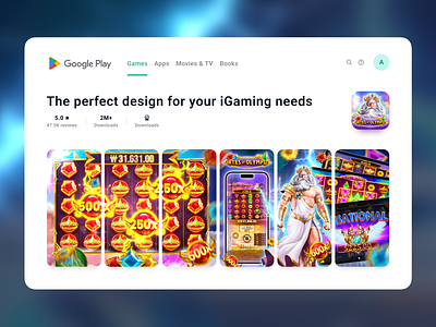 PWA for media buying creative design gambling games graphic design igaming illustration pwa slots ui