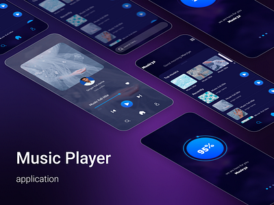 Music Player app app application figma graphic design mobile music ui