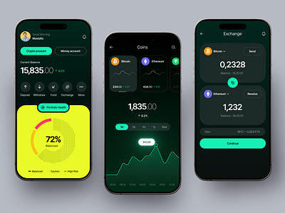 Crypto Wallet Mobile App app best crypto app best mobile app crypto crypto app crypto apps crypto coin crypto mobile app crypto wallet cryptocurrency cryptocurrency app designer figma design ios ui design ui ux app uiux ux design wallet wallet crypto app