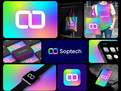 Soptech logo design branding | Tech S logo design branding design graphic design illustration logo minimal logo modern logo tech logo
