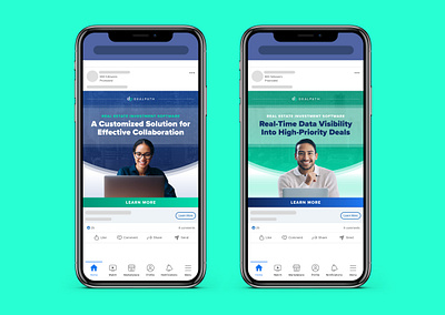 Dealpath Static LinkedIn Ad Variants apartment app business city dealpath design gradients graphic design layout management office paid media real estate saas social media software