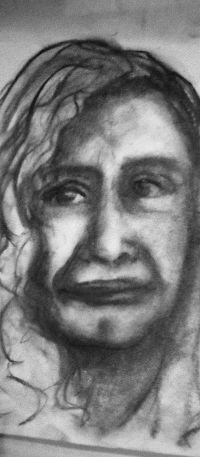 Lexus #1 charcoal portrait sketch