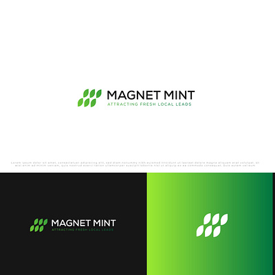 Magnet mint logo app branding colorfullogo creative logo design gradient logo graphic design icon illustration logo magnet logo mintlogo simplelogo stunning logo ui ux vector