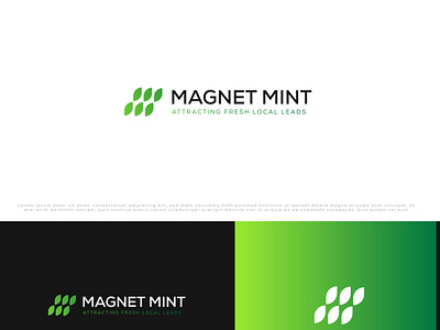 Magnet mint logo app branding colorfullogo creative logo design gradient logo graphic design icon illustration logo magnet logo mintlogo simplelogo stunning logo ui ux vector