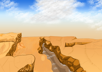 Background - Imagination Canyon in my drawing