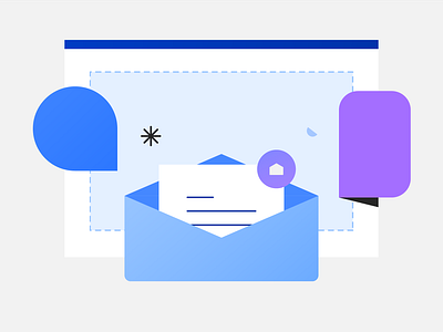 Email x Carbon adobe branding carbon chat design email gradient ibm illustration ui