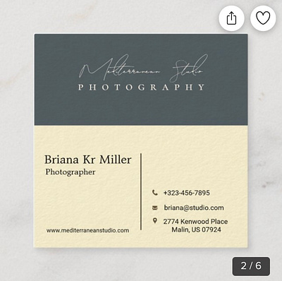 Business card for Photographers branding business cards business marketing calligraphy design photography print professional professional business card typography