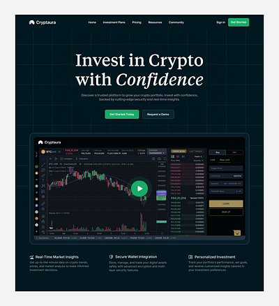 Cryptaura figma ui ui design uiux user experience user interface