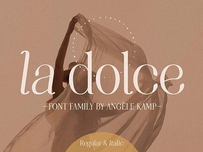 Modern serif font family La Dolce display display font duo family font fonts handwritten modern pair sans script serif type typeface