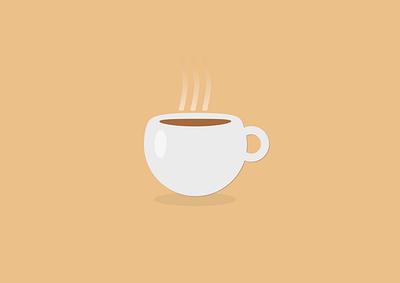 Top of the mornin to ya art coffee colors design grade hot illustration logo morning shapes steam warm white