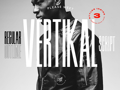 VERTIKAL — 3 CONDENSED FONTS classy clean display font fashion handwriting headlines impactful magazine modern music outline powerful signage sport tall thin trendy vertikal — 3 condensed fonts