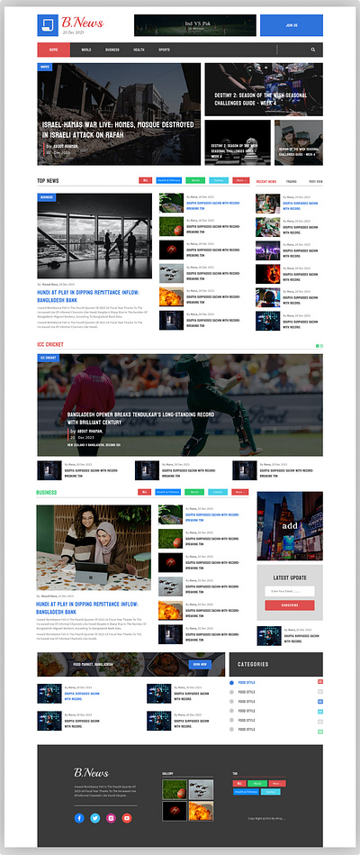 Newspaper website - UI UX Design figma website figma website design landing page design landing page ui newapaper website design newspaper newspaper ui newspaper website ui deisng website ui design