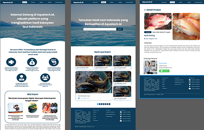 Aquatech.id | Landingpage Website Design branding landingpage mockup ui ux website design