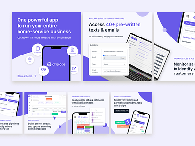 Dripjobs - Carousel Ad Design instagram ads