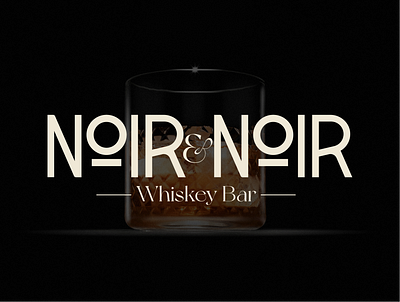 NOIR&NOIR bar logo branding logo type typeface logo wordmark