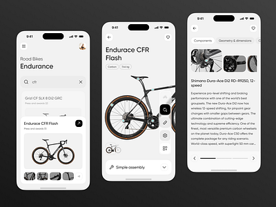 Canyon Endurance Category Exploration app branding cycling design mobile saas ui ux