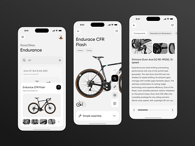 Canyon Endurance Category Exploration app branding cycling design mobile saas ui ux