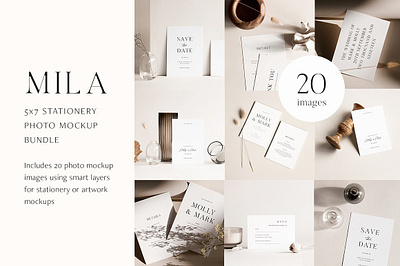 Mila 5x7 Stationery Photo Mockups 5 x 7 mockup 5x7 mockup a5 mockup a6 mockup card card mockup design mock up paper paper mockup portfolio showcase stationary stationery stationery mockup stationery photo mockups stationery template wedding invitation wedding stationery