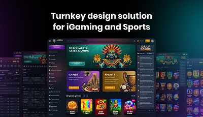 Online Casino and Sports website • iGaming 3d betting branding casino figma template gambling graphic design igaming ui ui ux web design website design