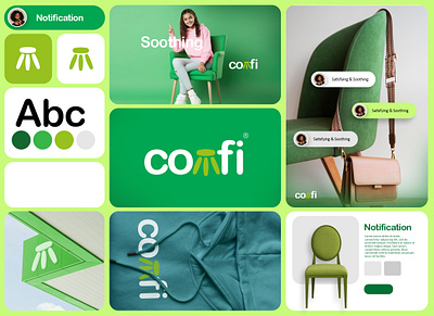 Comfi Logo Visual Design brand design brand guidelines brand identity branding custom logo design process graphic design logo logo collection logo design logo inspiration typography visual identity