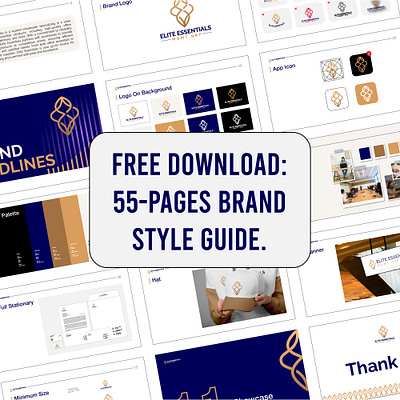 Free Download: 55-Page Comprehensive Brand Style Guide brand book brand style guide brandidentity branding brandnasu business logo design design brand existing logo redesgin graphic design logo