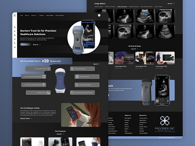 Web Design for: Mobile ultrasound application application design designer ui ui design ultrasound web web design webdesign
