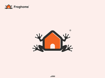 Froghome Logo Design (Unused) best logo brandidentity branding creative logo frog frog home logo froghome graphic design home home logo logo logo branding logo designer logo mark logo type logodesign logos modern logo property vector