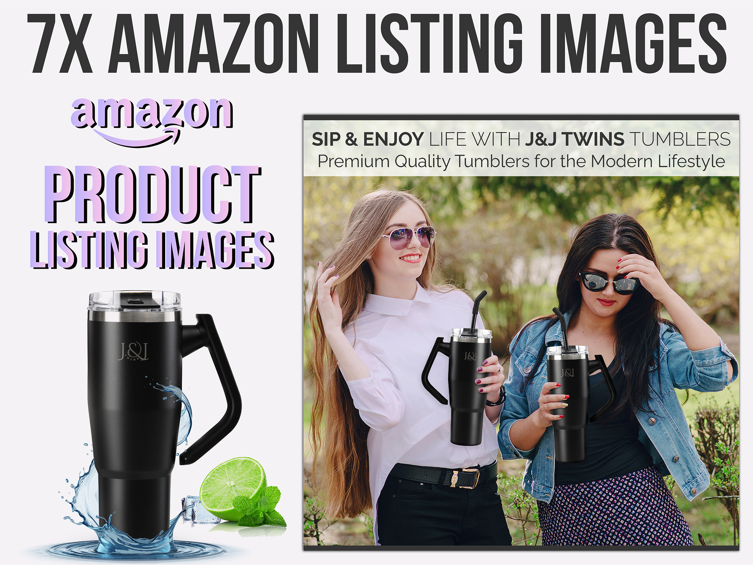 Tumbler Glass Listing Images amazon images amazon listing amazon listing images bol listing graphic design image editing infographic listing images listing images design photo editing