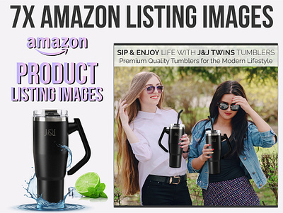 Tumbler Glass Listing Images amazon images amazon listing amazon listing images bol listing graphic design image editing infographic listing images listing images design photo editing