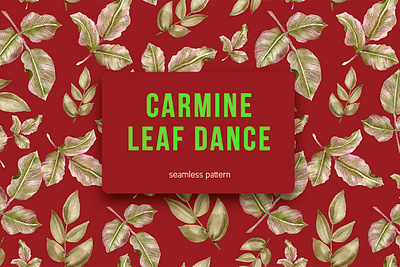 Carmine Leaf Dance background design botanical pattern design fabric texture background graphic design ill illustration luxury pattern design textile pattern