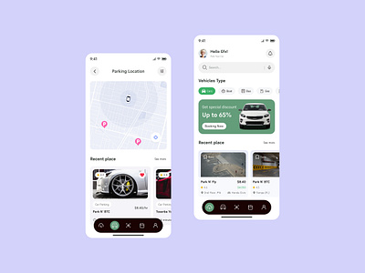 Space Parking - Mobile Apps app app desigen booking car app driving gara gps location tra mobile mobile app parking rent route space tracking ui ui ux desigen ux valet ve