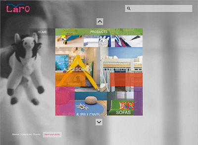 "Laro", children's furniture, website, 2013 web design website