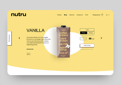 NUTRU Website Design figma landing page ui ux web design website