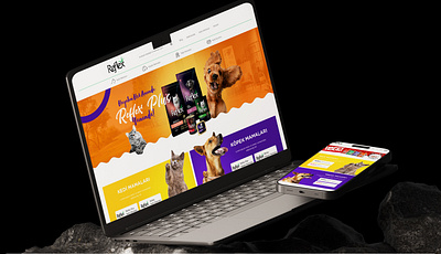 Cat and Dog Food Web Site landing page ui web web design