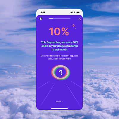 Productivity App for Screen Time - Lumina clean colorful mobile app mobile app design monthly wraps productivity productivity app screen time sky social media splash screen spotify wraps ui design usage wraps