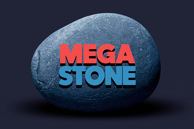 Mega Stone -display font design font font sans serif graphic design illustration logo vector