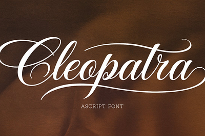 Cleopatra-script font design font font sans serif graphic design illustration logo vector