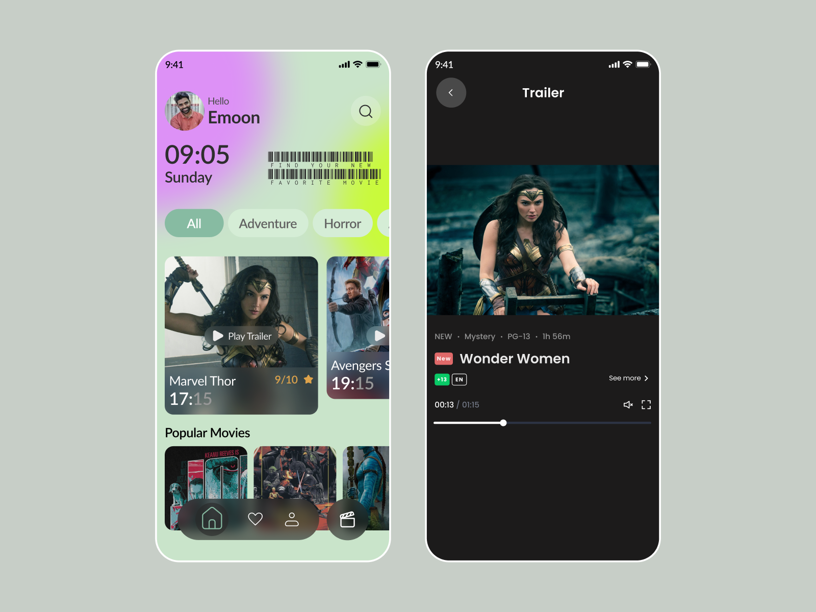 Movie Ticket Booking App UI Kit androiiid app animation app book ecommerce graphic design interaction interface ios app interaction ios mobile mobile mobile interaction design motion graphics movie online ticket ui uiux ux
