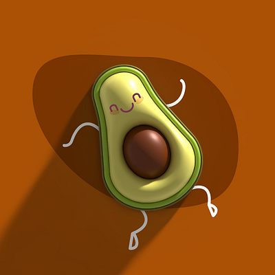 3D avocado 3d adobe illustration branding design graphic design illustration ui vector дизайн