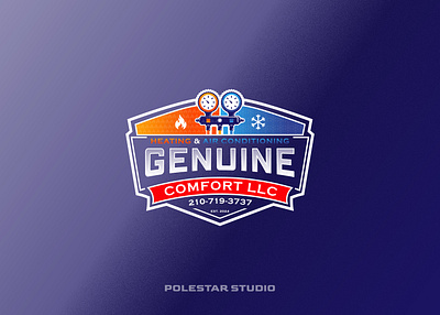 Visual Identity & Logo Design for Heating & Air Conditioning Biz brand identity design branding heating air conditioning hot cool logo logo visual identity design