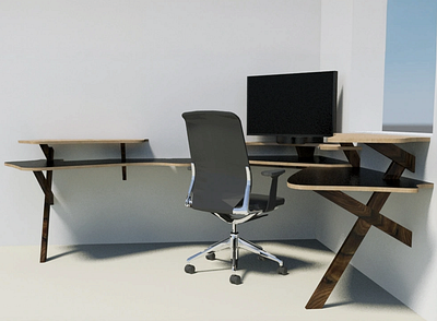 Home office desk, plywood, 2010 desk furniture design home office