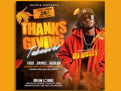 Thanksgiving Flyer Template thanksgiving invitation