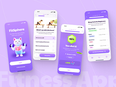 FitSphere – Fitness Mobile App app fitness fitness app fitness mobile app gym gym app gym mobile app mobile app mobile app desin sport sport mobile app uxui