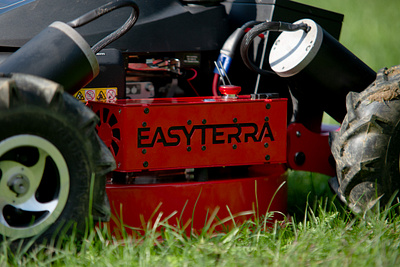 Easyterra - Logo and Corporate identity branding corporate identity graphic design lasercut lasercut logo lawn mower lawnmower logo logo design