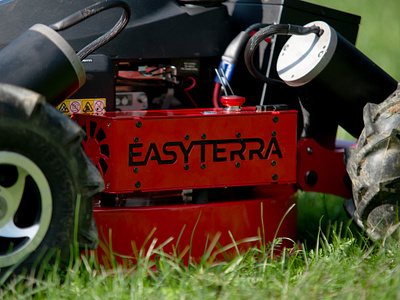 Easyterra - Logo and Corporate identity branding corporate identity graphic design lasercut lasercut logo lawn mower lawnmower logo logo design