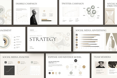 Minimal Social Media Strategy Presentation Template branding business plan business strategy canva template content plan digital marketing strategy graphic design infographic marketing campaign marketing kpis presentation project proposal sns strategy social media social media plan social media powerpoint social networks social networks plan strategy template targeting