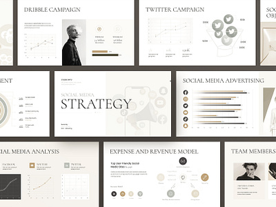 Minimal Social Media Strategy Presentation Template branding business plan business strategy canva template content plan digital marketing strategy graphic design infographic marketing campaign marketing kpis presentation project proposal sns strategy social media social media plan social media powerpoint social networks social networks plan strategy template targeting