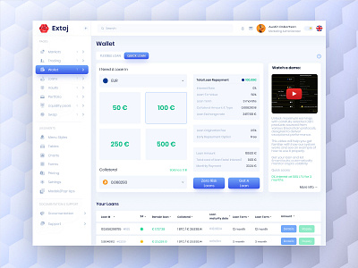 Crypto Wallet Dashboard Template admin template crypto crypto app crypto dashboard crypto loans crypto platform crypto ui crypto vault crypto wallet crypto wallet app crypto wallet dashboard crypto wallet ui crypto website dashboard website template saas template ui template wallet app wallet dashboard website template